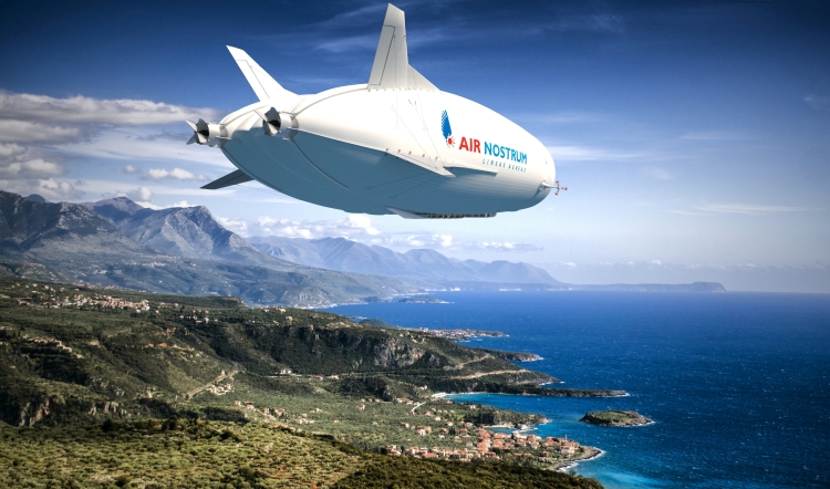 Air Nostrum's Airlander 100 from HAV company in a 3D drawing (by HAV)